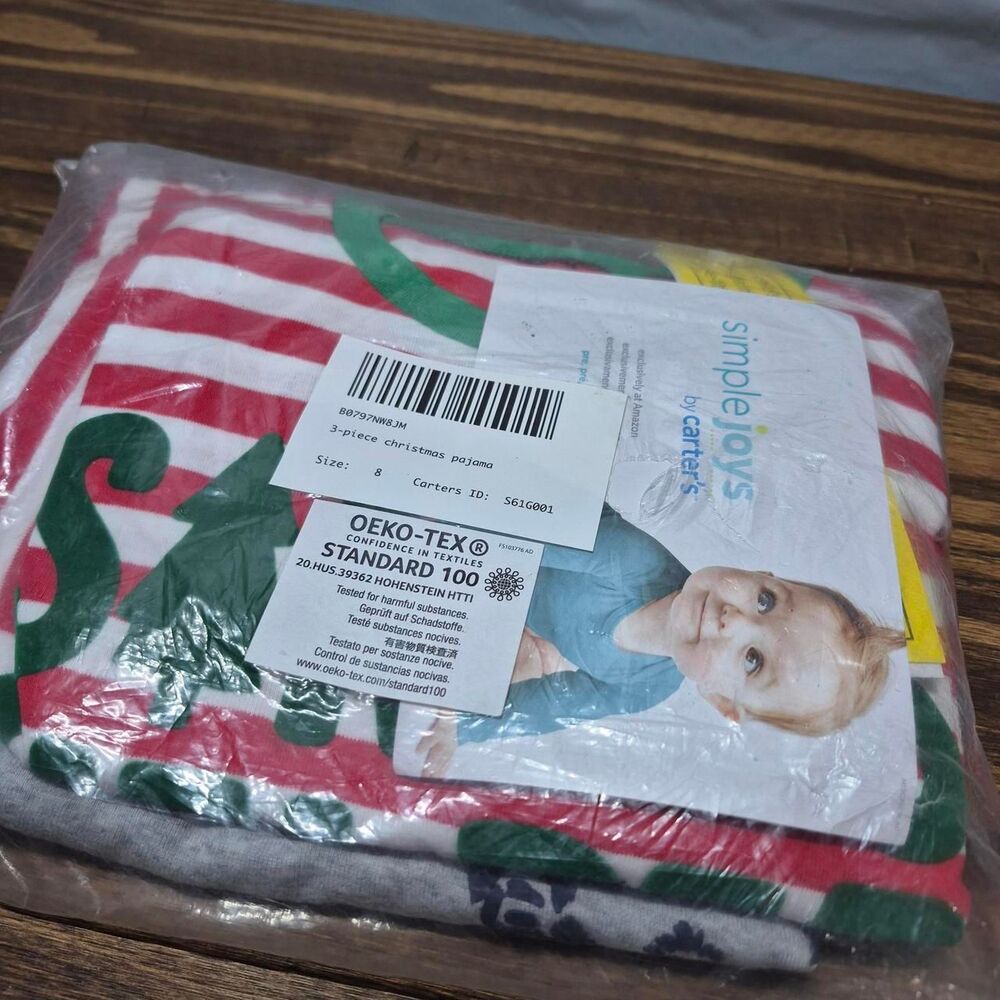 Simple-joys Red and Green Pajamas